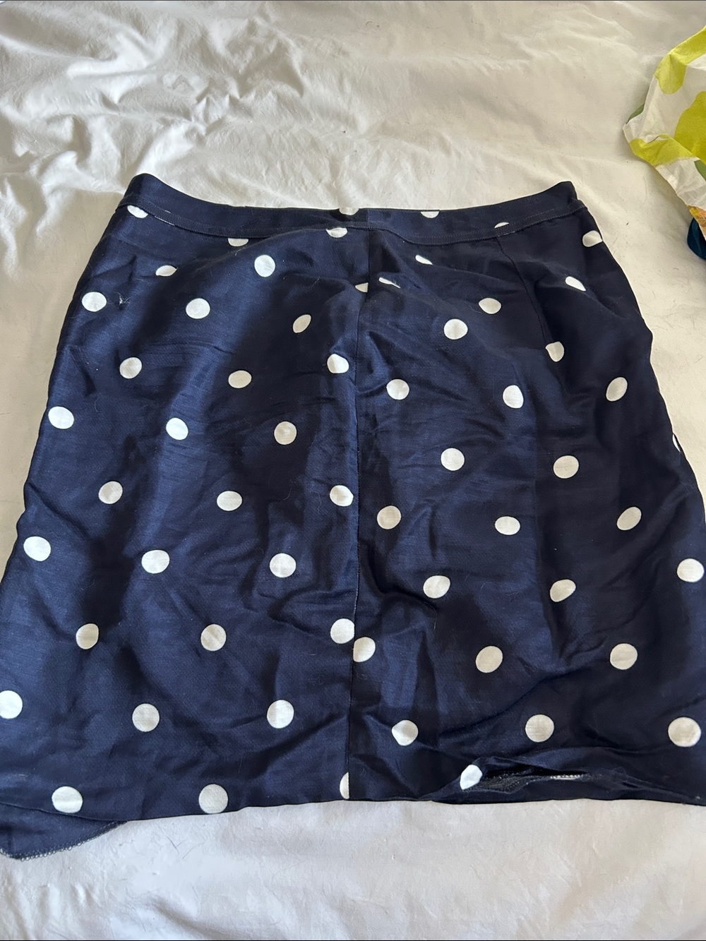 Banana Republic Navy Blue Polka Dot Mini Skirt